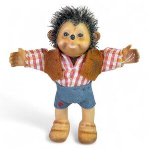 Vintage Steiff Hedgehog Figure Rubber Toy